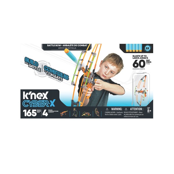 K'NEX K-Force Battle Bow Build and Blast Set , Blue, for 8-15 years