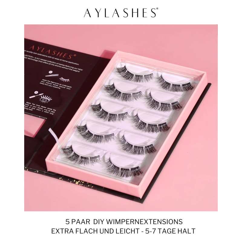 Aylashes Lite Collection The Cloud Maxi False Eyelashes Natural Individual