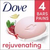 Dove Rejuvenating Beauty Bar for gentle soft skin care Pomegranate