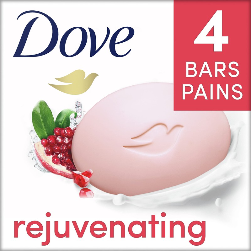 Dove Rejuvenating Beauty Bar for gentle soft skin care Pomegranate