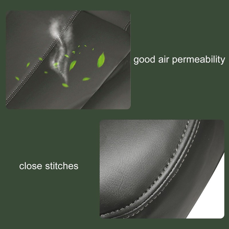 FZJDSD Dark Gray Driver Side Bottom Microfiber Leather Replacement Seat