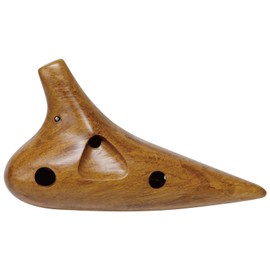 Kikutani 12 Hole Bamboo Ocarina Wood Alto C with Pouch KOC-AC Wood BAMBOO