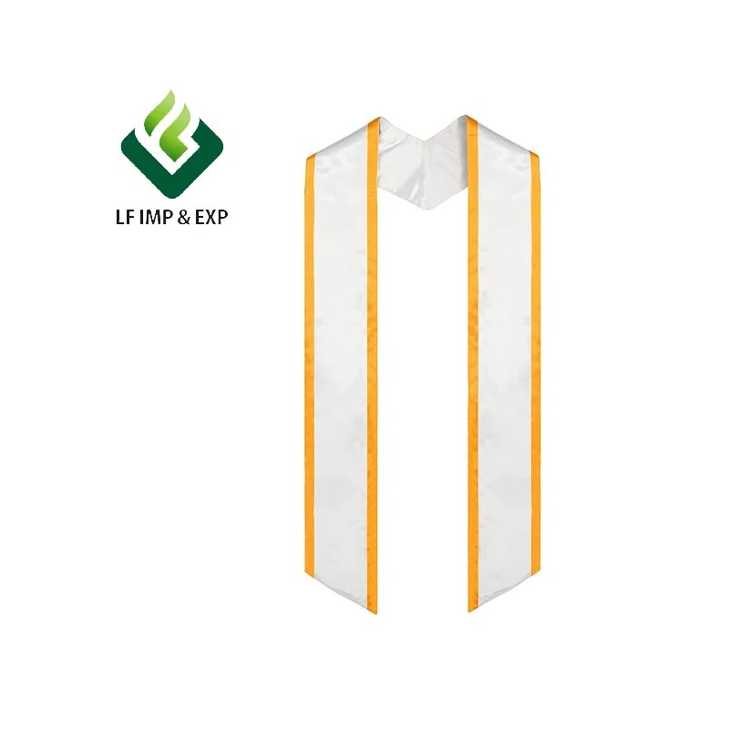 Wholesale Graduation Stole With Trim in Various ColorsSize: 72", Color: