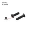 sourcing map M2 x 8mm Phillips Screws Fastener Black for