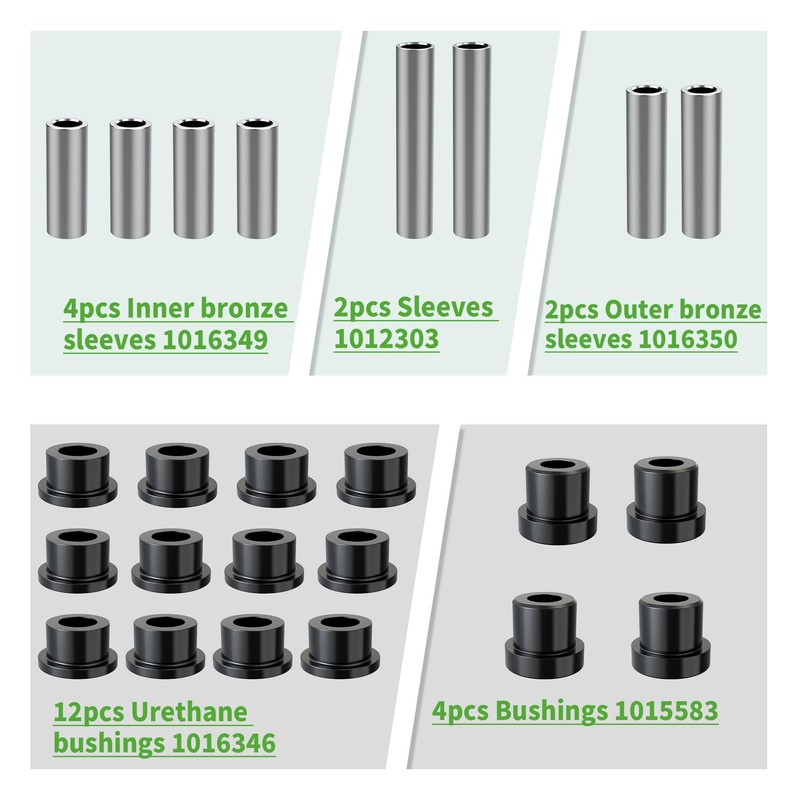 10L0L Front Leaf Spring & Upper A Arm Bushing Kit