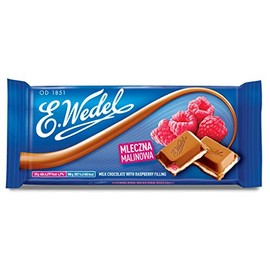 E.Wedel Milk Chocolate with Raspberry Filling, 3.5 Ounce (Pack of 5)