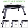 3 Levels Adjustable Folding Step Stool,Foldable RV Step Stool,Safer Metal