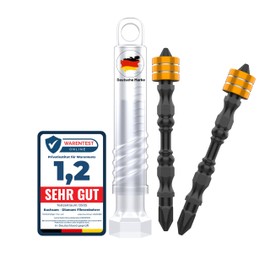 Double Sided Drywall Bit with Magnetic Attachment - PH2 Phillips - Depth Limited Screwing of Plasterboard - Ideal for Cordless Screwdriver & Drill