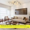 DLLT 6-Light Track Lighting Fixtures Swing Arm, Kitchen Ceiling Spot