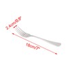 sourcing map Stainless Steel Forks 6 Pcs Salad Dinner Fork