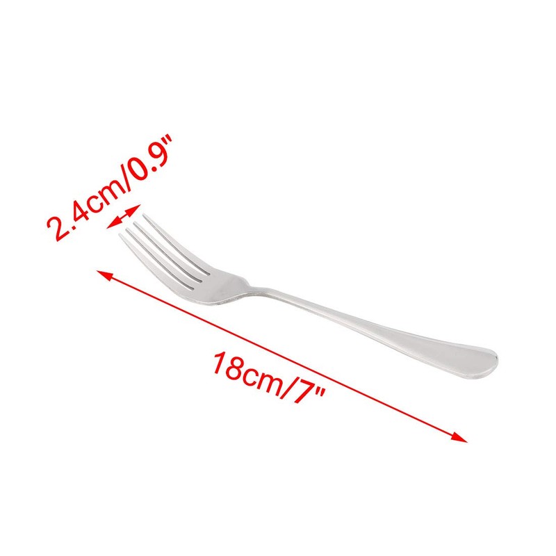 sourcing map Stainless Steel Forks 6 Pcs Salad Dinner Fork
