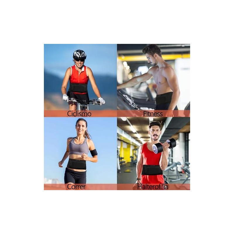 WADY Cangurera para Correr para Hombre y Mujer, Transpirable, Cangurera