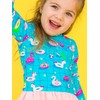 RuffleButts Baby/Toddler Girls Long Sleeve Rash Guard UPF50+ Sun Protected