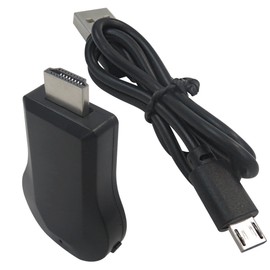 WiFi Display Receiver for AnyCast, 1080p HD Wireless Display Dongle Adapter for Airplay Miracast DLNA Modes, HDMI for 1080P Video, Phone/Tablet PC to HDTV/Monitor/Projector with HDMI Interface