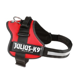 Julius K9 162R-1 Power Harness with Logo Field Size 1 Chest Circumference 65 - 80 cm Colour: Red K-9