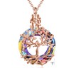 AOBOCO Tree of Life Urn Pendant Necklace for Women 925