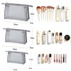 Siomlana 3-Piece Mesh Cosmetic Pouch, Lightweight, Large Capacity, Drainage Quick-Drying,