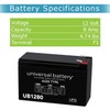 eReplacements UB1280-ER Battery Unit 8000 mAh - 12 V DC