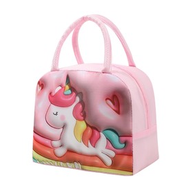 YumSur Lunch Bag Insulated Tote Bag Lunch Box,Reusable Cartoon Insulated Lunchbag for Girls Boys Students Kids Travel Picnic School