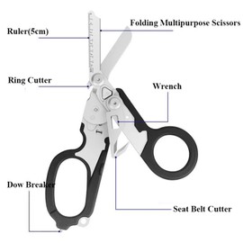 Trauma Shears,Emergency Response Shears,Stainless Steel Trauma Shears for Outdoor Camping Rescue Scissors Tools
