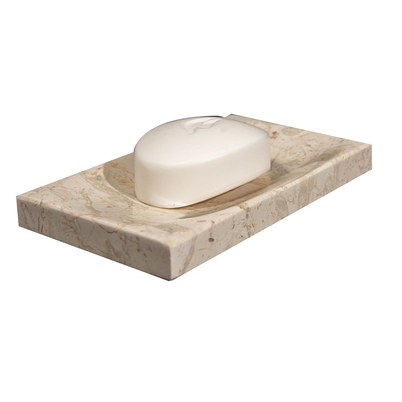 CraftsOfEgypt Beige Marble Soap Dish - Polished and Shiny Marble
