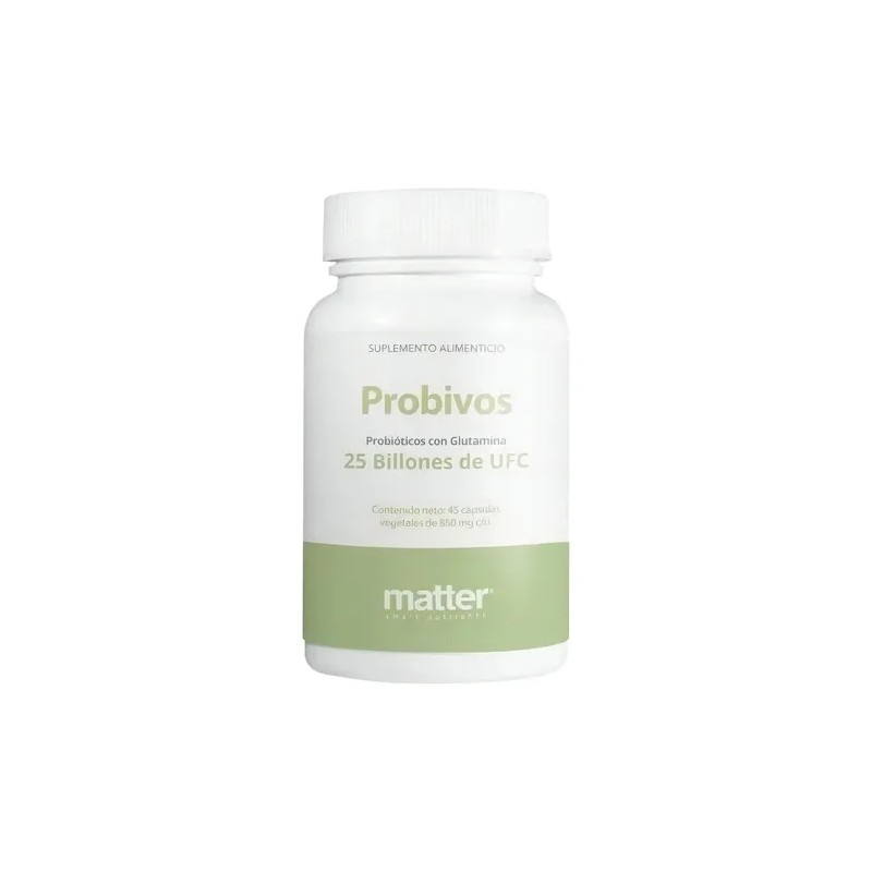 Matter Probivos Adultos Probióticos Con Glutamina 45 Cap Sabor Sin