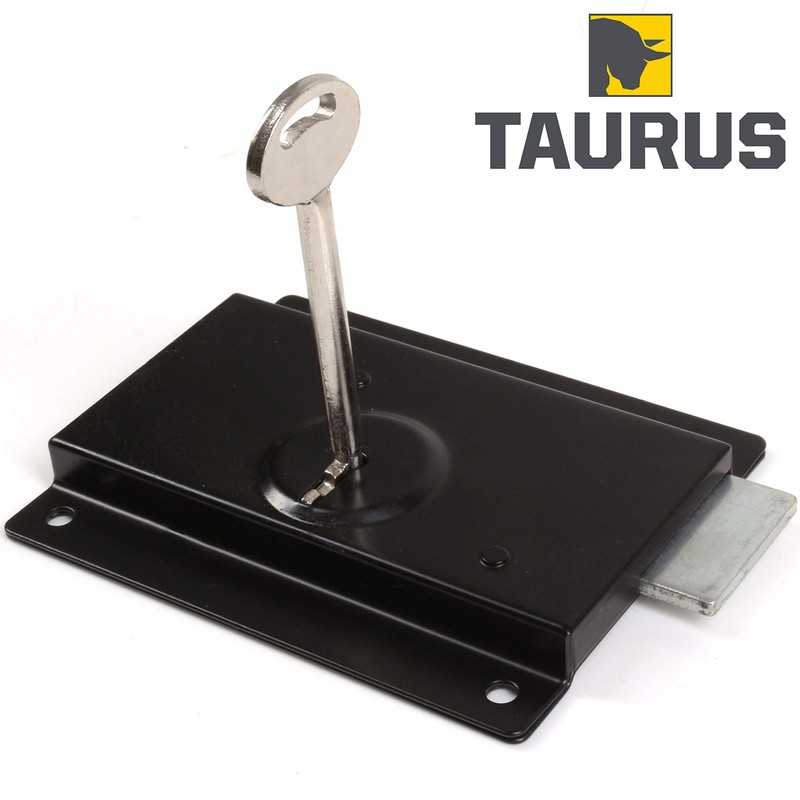 TIMCO Press Lock - Black - 5" - Surface Mounted