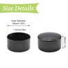 UFURMATE Handrail End Cap, 4PCS Black Plastic Round Handrail End