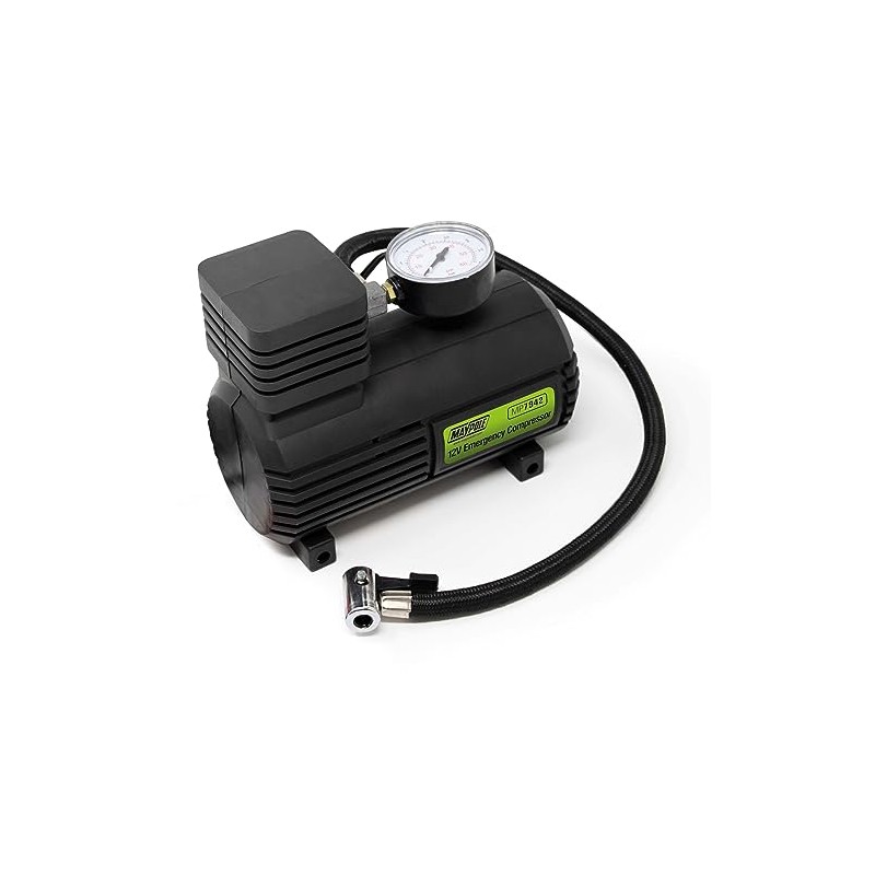 Maypole 12V Emergency Air Compressor Motorcycles, Cars, Bikes, Inflatables