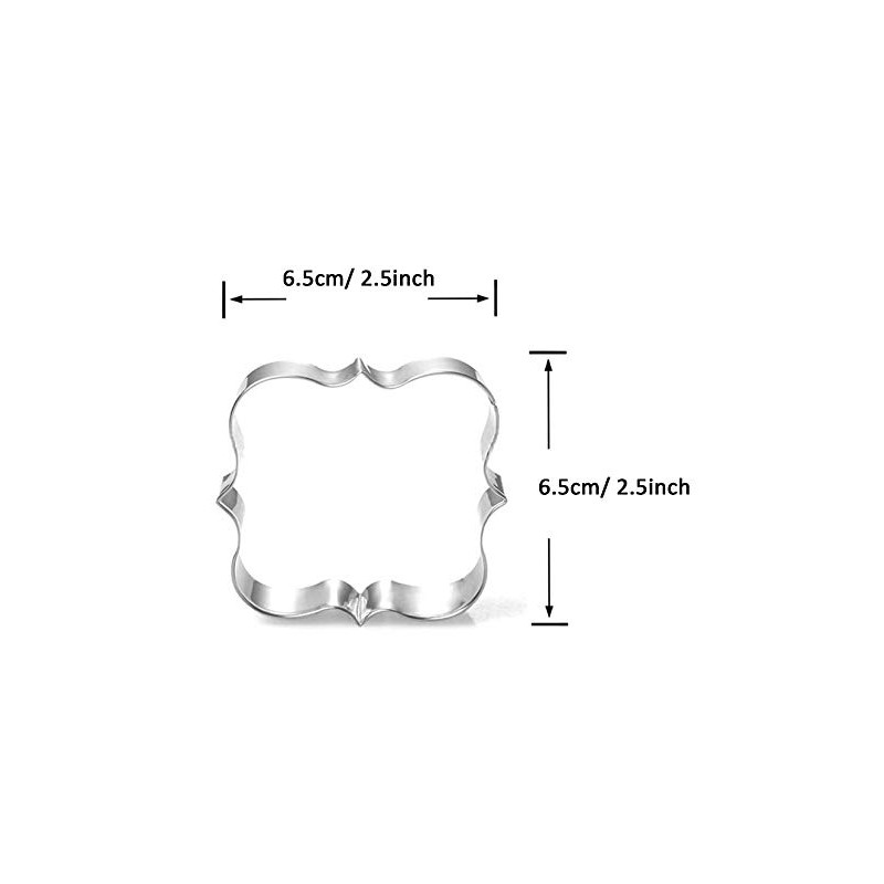 WJSYSHOP Square Plaque Cookie Cutter