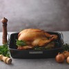 HAPPIELS 17 x 13 inch Roasting Pan with Rack, 20-25