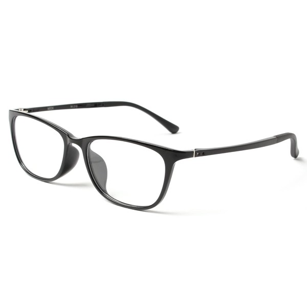 [MIDI ミディ] 老眼鏡 0.5 0.5度 メンズ ブラック ブルーライトカット ブルーライト ケース付き