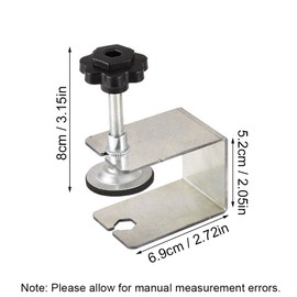 4 Pieces Front Installation Clamp, Heavy Duty Drawer Fixing Clip, Stainless Steel Cabinet Hardware Device for Drawer, Cupboard and Cabinet (Silver)