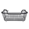 Freezer Basket Stackable Open Front Wire Storage Bin with Foldable