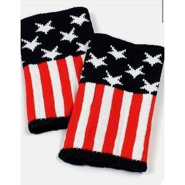 Rising Phoenix Industries Warm Winter Sweater Knit American US Flag Stars and Stripes Boot Cuff Leg War...