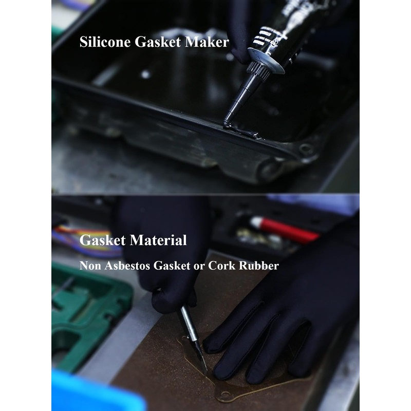 YAMAKATO RTV Gasket Maker, Black Silicone Sealant and 2 Thick