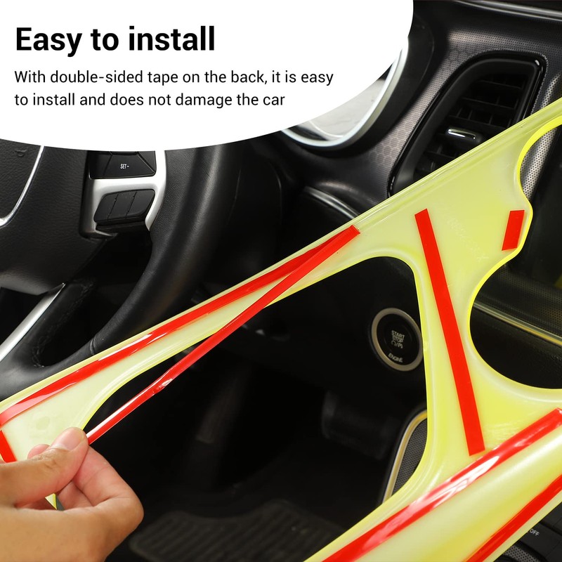 Voodonala for Challenger Gear Shift Shifter Panel Shift Lever Panel