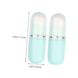 VICASKY Retractable Capsule Makeup Brush Travel Brushes for Blush Foundation and Eyeshadow Mirrored Holder for Go Touchups Compact Design for