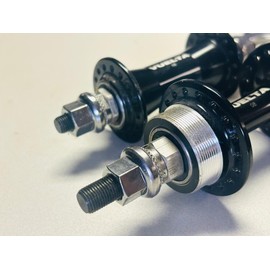 Gravity Vuelta Track Wheel Hub Set Sealed Cartridge Bearing 36/32 Hole Flip Flop Cog Lockring Black