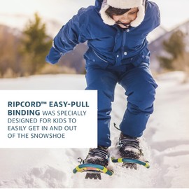 Yukon Charlie's Yukon SNO-Bash Kids Snowshoe and Trekking Pole Kit - for Boys and Girls up to 100lbs