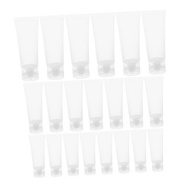 TOVINANNA Elegant Frosted Pe Material Travel Squeeze Tubes 30pcs 20ml-50ml Flip Cap for Toothpaste Lip Gloss Makeup Refill Toiletries Containers