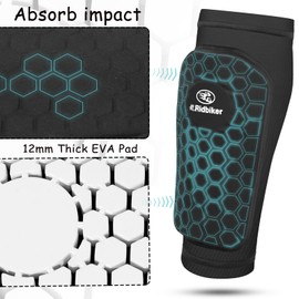 Soccer Shin Guards Shin Pads, Calf Compression Sleeve with Honeycomb Pads, Lightweight Shin Defender Shin Guards Kids for Adult Men Women, Boys, Girls, Youth