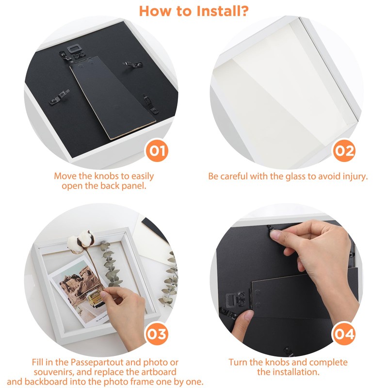 Anhow 3D Picture Frame for Filling, 3D Picture Frame Deep