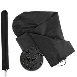 Rotary Airer Protective Cover for All Models, Dustproof, 2000 mm WS, 210D Oxford Fabric Protective Cover for Leifheit Rotary Airer, Protective Cover with Drawstring and Zipper, 160 x Diameter 15 cm