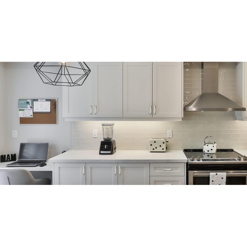 Amerdeco 10 Pack Brushed Satin Nickel Cabinet Pulls 6.3 Inch(160mm)