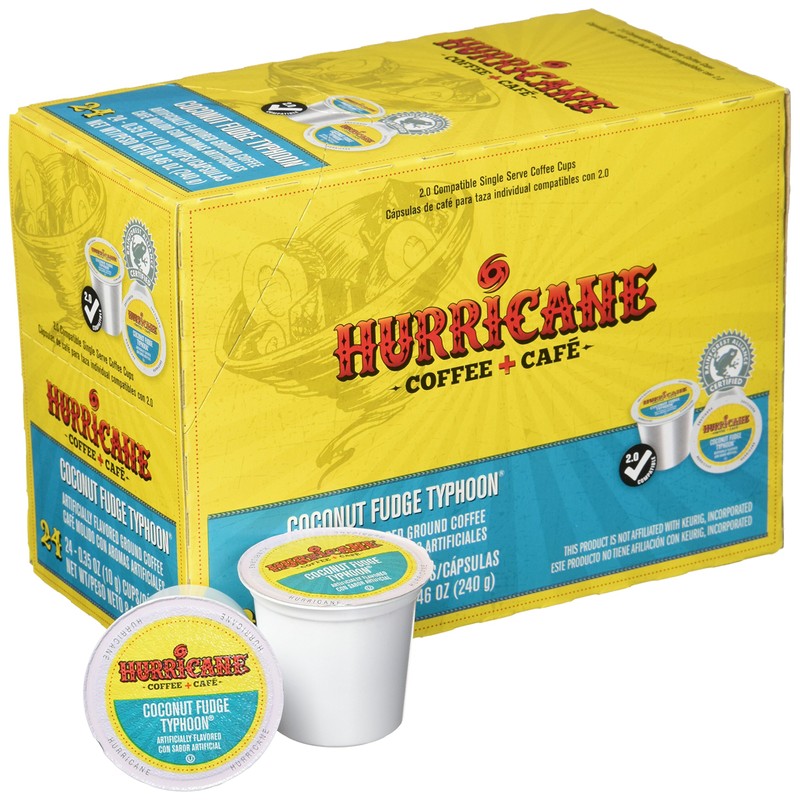 Hurricane Coffee & Tea Coconut Fudge Typhoon Single Cup Coffee