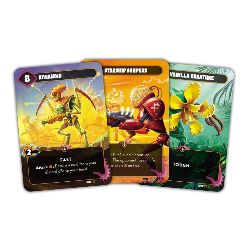 Nerdlab Games - Mindbug - Battlefruit Galaxy, Strategy Card Game,