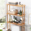 AmazerBath Bamboo Over Toilet Storage Shelf - 3-Tier Freestanding Rack,