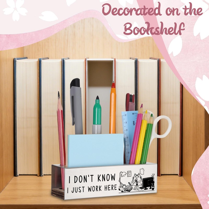 WINOESHE Stainless Steel Pencil Holder with I Don’t Know I