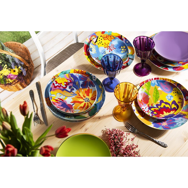 Excelsa Set of 6 Stemware Country Colour Multi-Coloured